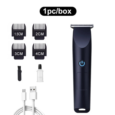 Adjustable cutter head with USB charging for electric hair clipper.
