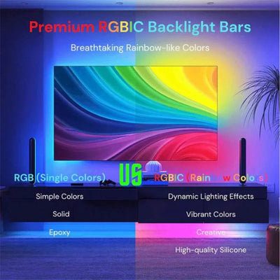 TV Backlight Music Sync Smart Strip Lights.