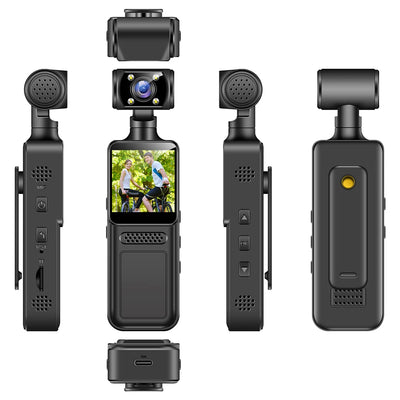128GB 4K Ultra HD Action Mini Camera 180 Rotatable Vlog.