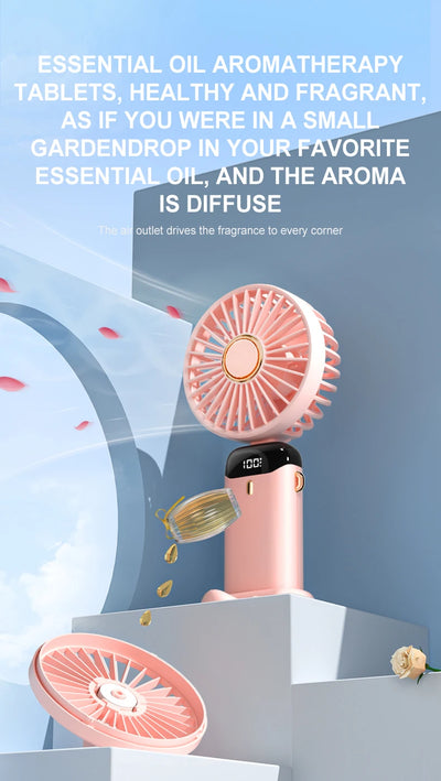 Mini Fan Foldable Portable Neck Hanging.