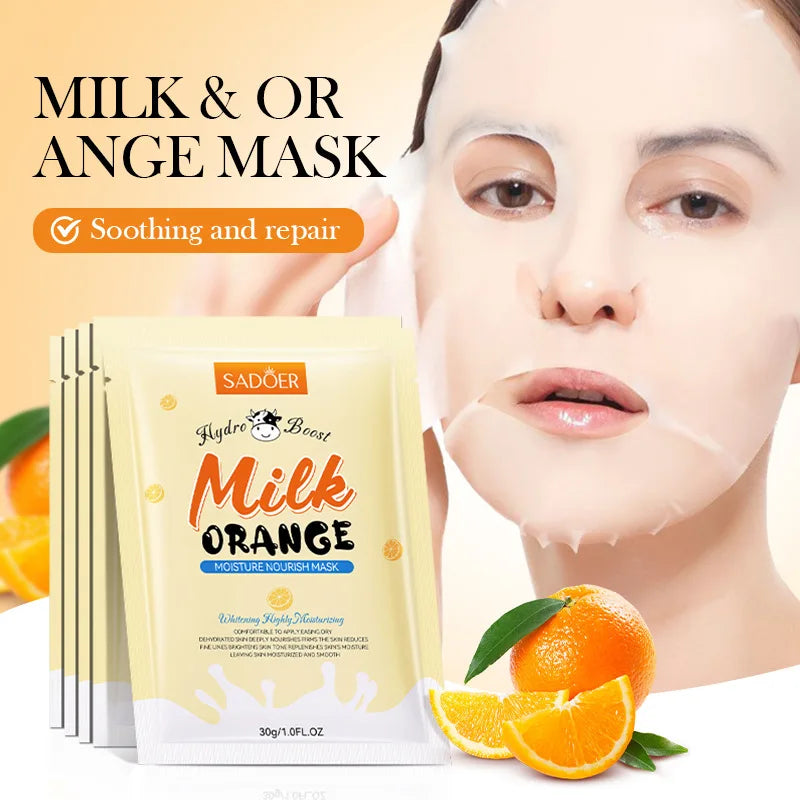 Milk Fruits Facial Masks Vitamin C Avocado.