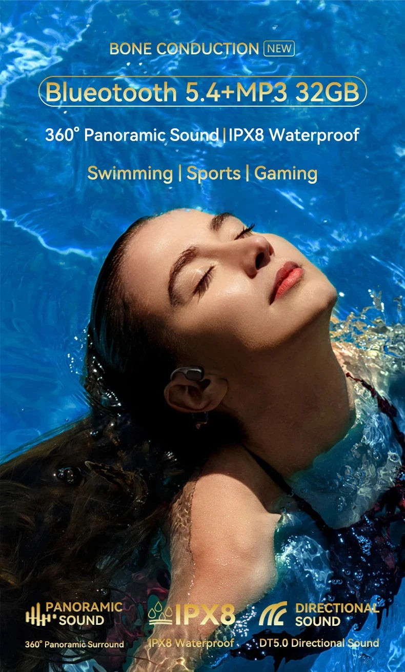 Bluetooth Headphone Swimming Earphone.