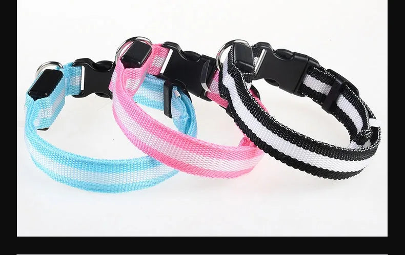 Dog Collar LED Night Safety Flashing.