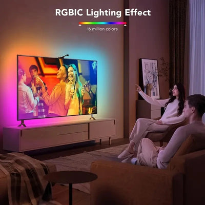 TV Backlight Music Sync Smart Strip Lights.