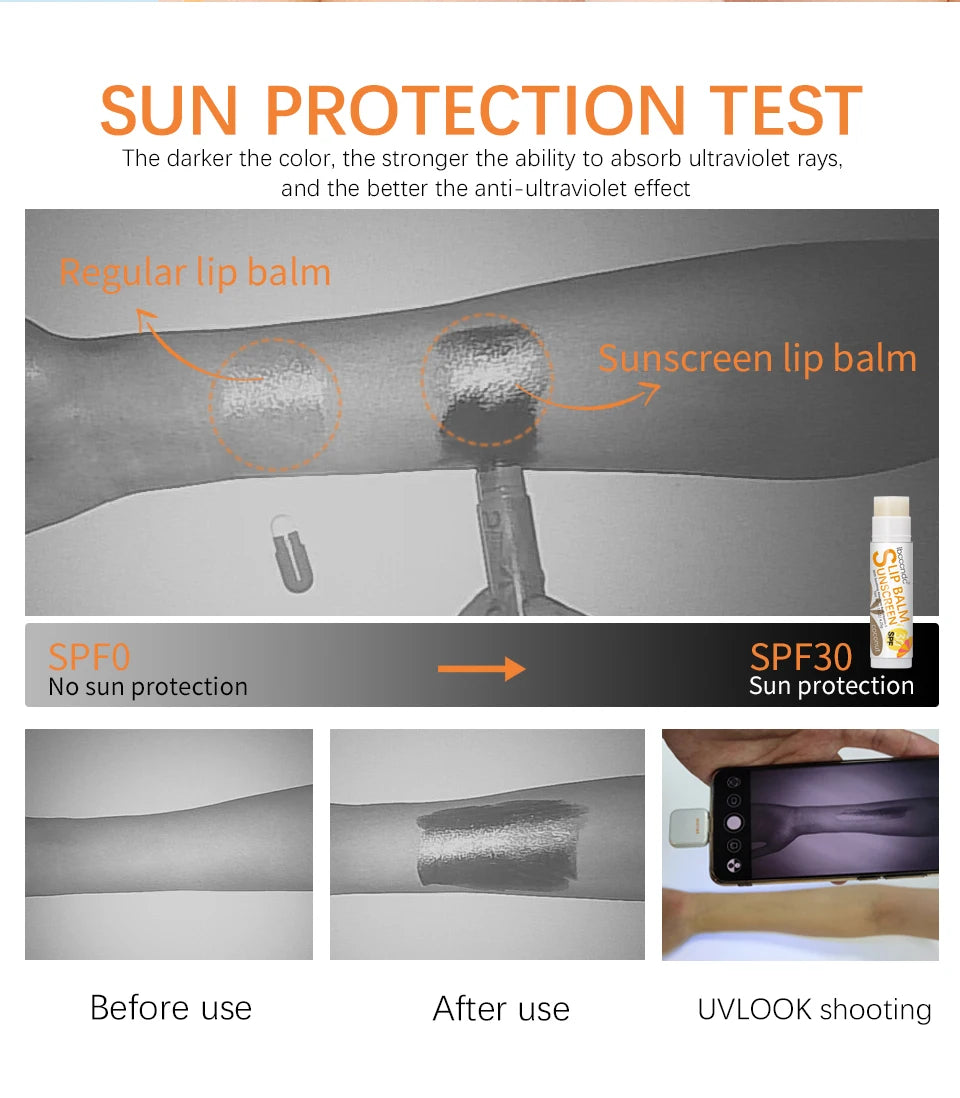 Sunscreen Lip Balm Protection Moisturizer.