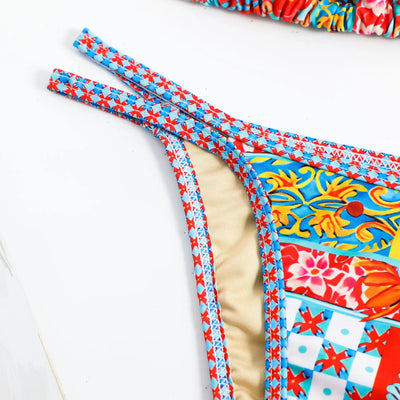 Bikini with Bohemian Print.