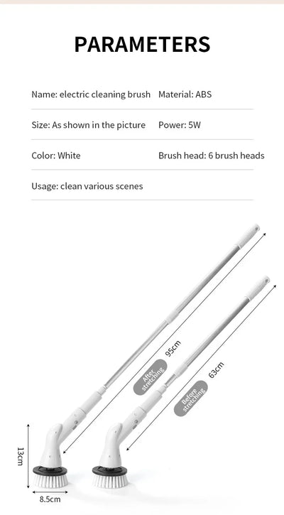 Wireless Electric Cleaning Brush.