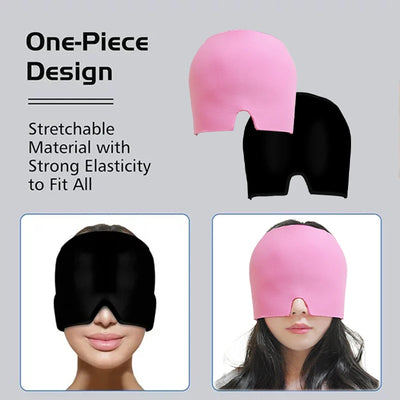 Head Massager Cap Gel Hot Cold Therapy.