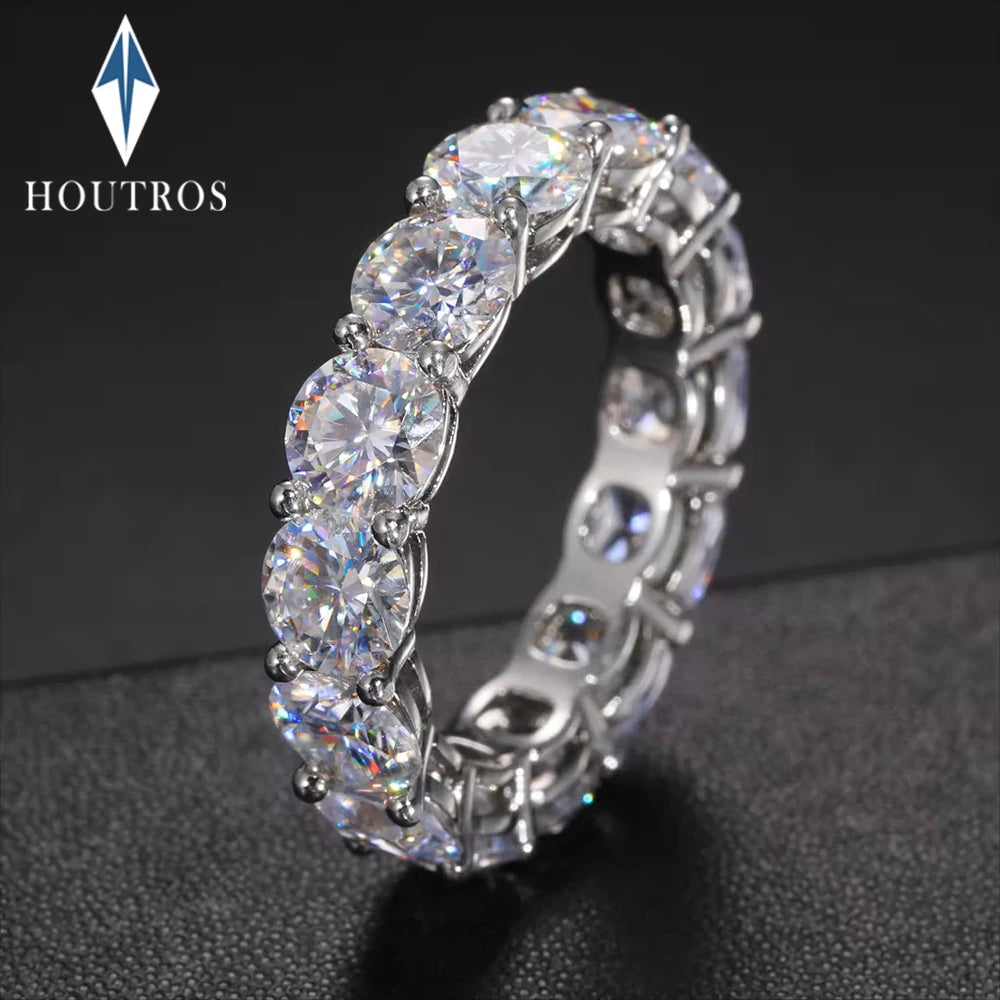 925 Sterling Silver Diamond Wedding Ring