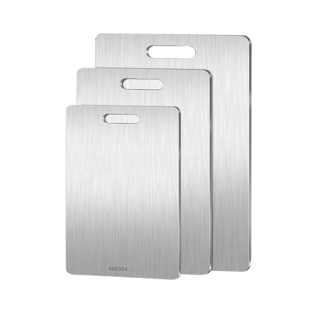 Stainless Steel Panel and Chopping Board.