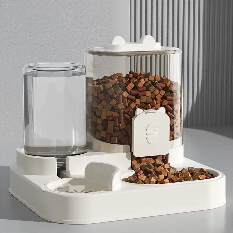 Automatic Feeder Bowl with Water Fountain.