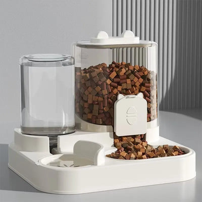 Automatic Feeder Bowl with Water Fountain.