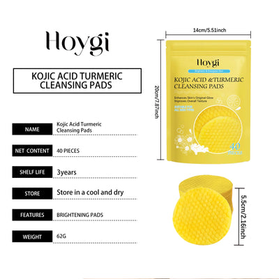 Turmeric Kojic Acid Cleansing Pads Exfoliating Pads.