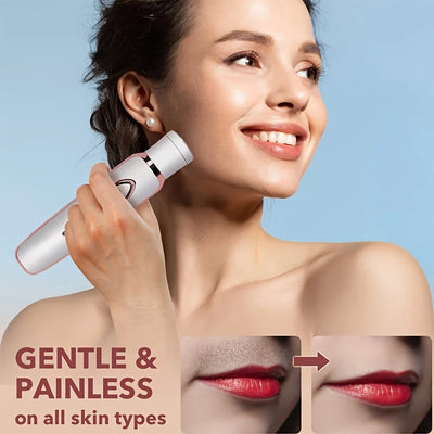 4 In 1 Electric Lady Shaver, Body Hair Removal Epilator, Painless.