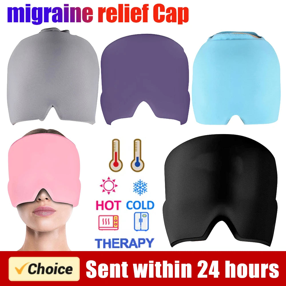 Migraine Relief Cap Reusable Cooling Hat.