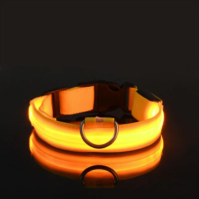 Dog Collar LED Night Safety Flashing.