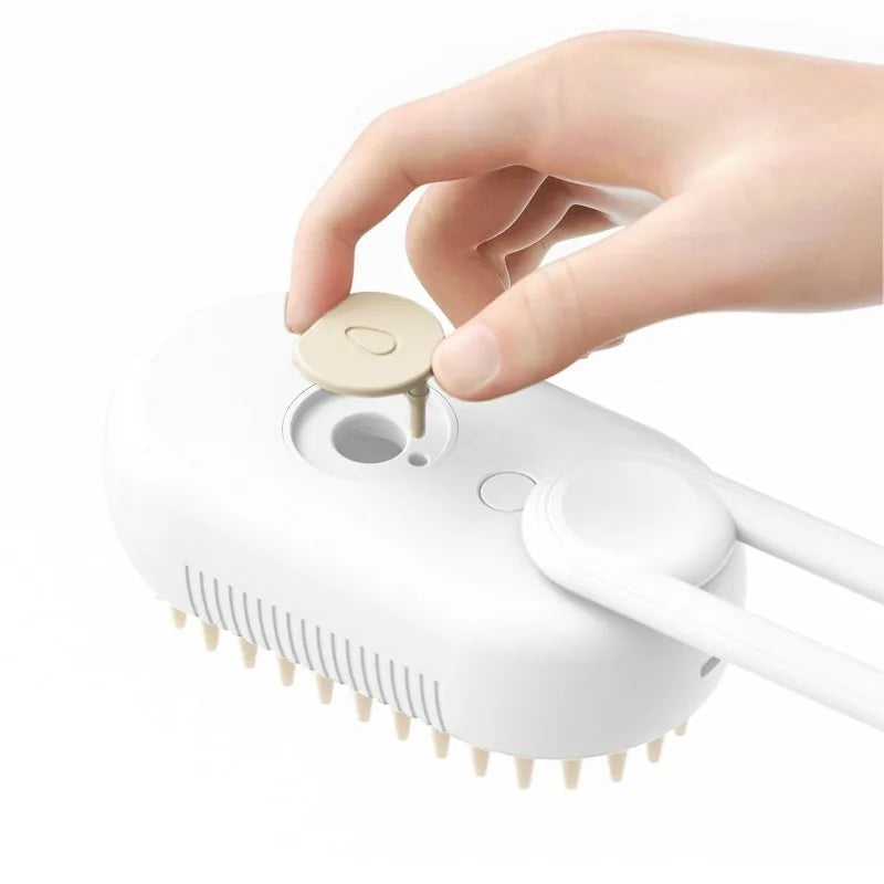 Steamy Dog Brush Electric Spray Cat Hairbrush.
