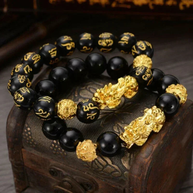 Black Obsidian Wealth Bracelet.