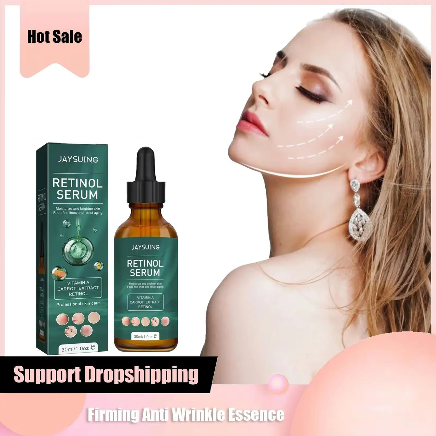 Instant Wrinkle Remove Serum Retinol Anti Agi-ng.