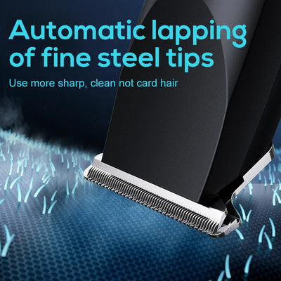 Adjustable cutter head with USB charging for electric hair clipper.