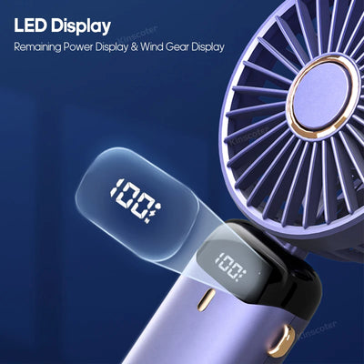 Mini Fan Foldable Portable Neck Hanging.