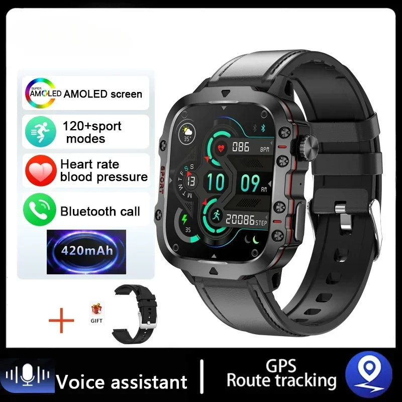 Smartwatch Waterproof Bluetooth Call Ai Voice.