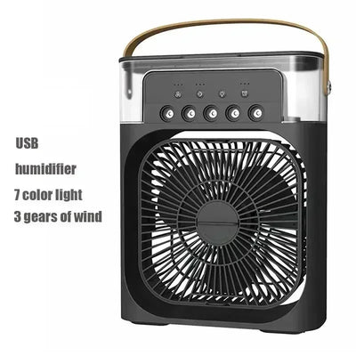 Mini Air Conditioner Fan Cooler Light Portable Humidifier.