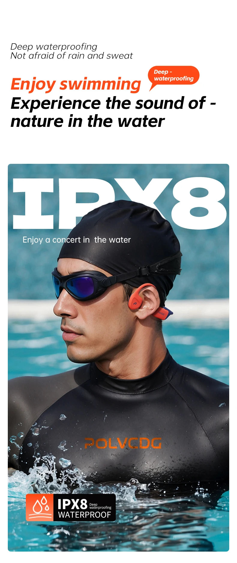 Swimming Earphones Waterproof.