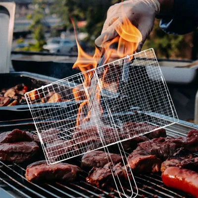 BBQ Mesh Non-Stick Grilling Basket.