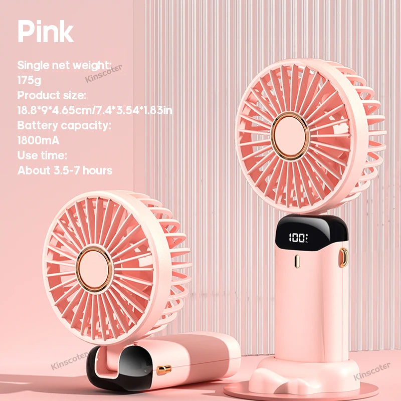 Mini Fan Foldable Portable Neck Hanging.