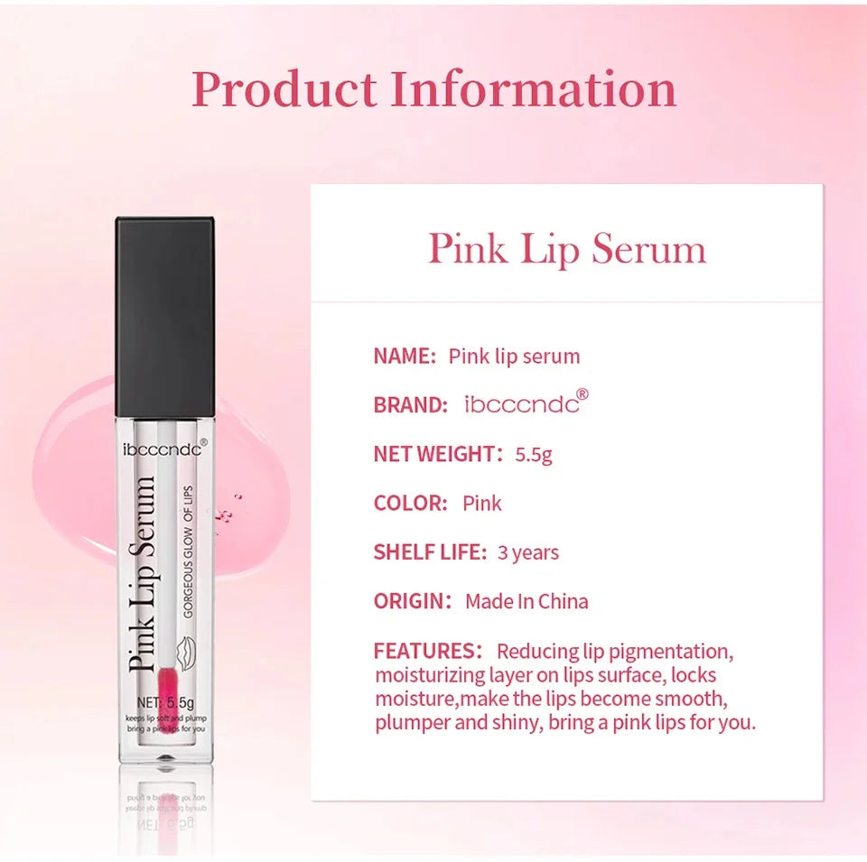 Natural pink serum lipstick.