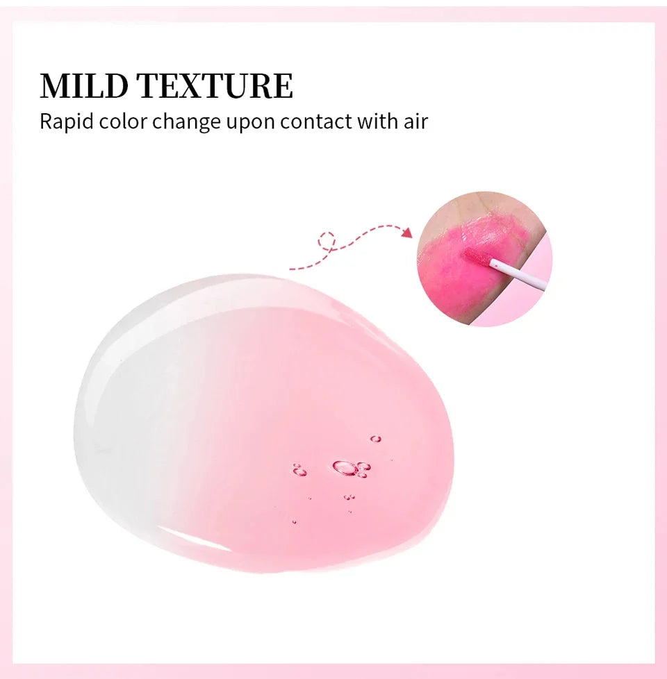 Natural pink serum lipstick.