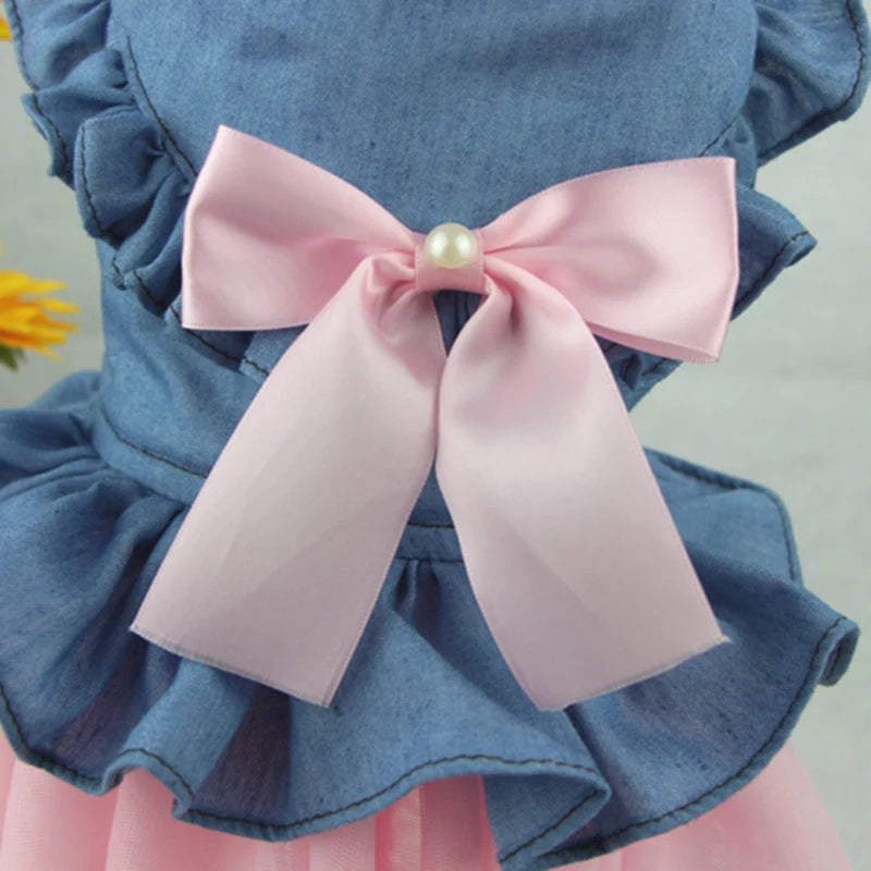 Pet Denim Dresses.