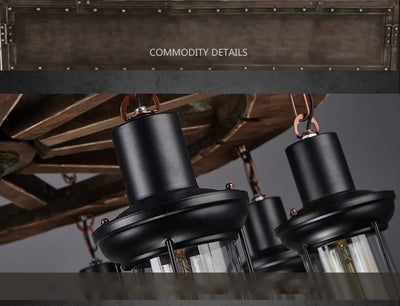 Wheel Pendant lights Metallic luster Hanging Lamps.