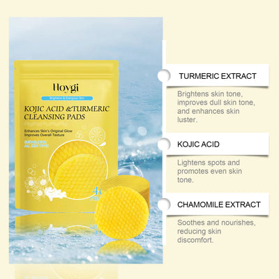Turmeric Kojic Acid Cleansing Pads Exfoliating Pads.