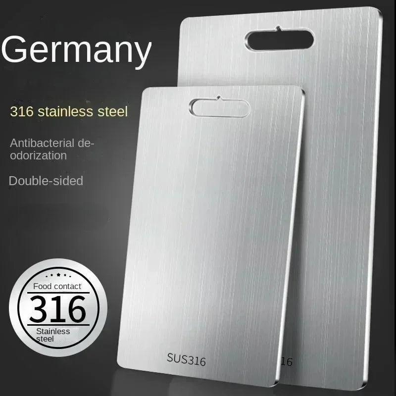 Stainless Steel Panel and Chopping Board.
