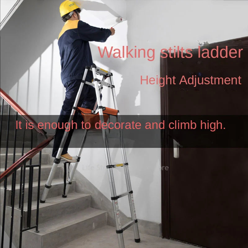 Stainless Steel Folding Ladder.