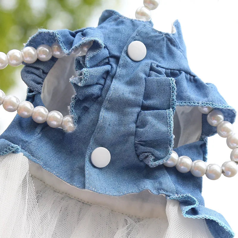 Pet Denim Dresses.