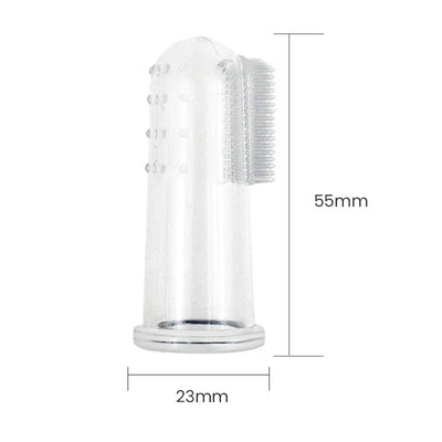 Soft Pet Finger Toothbrush Cleaning Silica gel.
