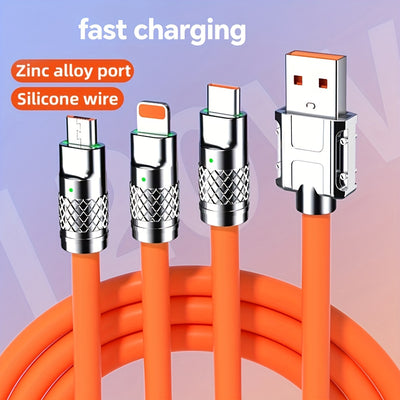 Super-Fast 120W USB Type-C Charger Cable.