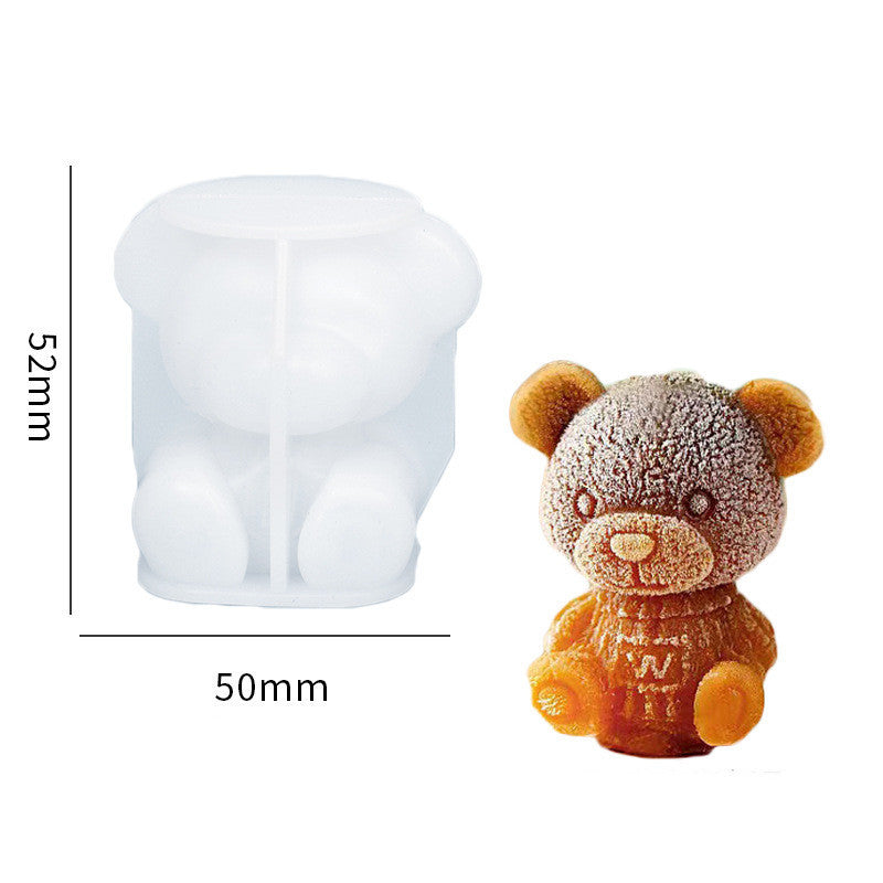 Silicone Mold Bear Shape Ice Cube Maker.