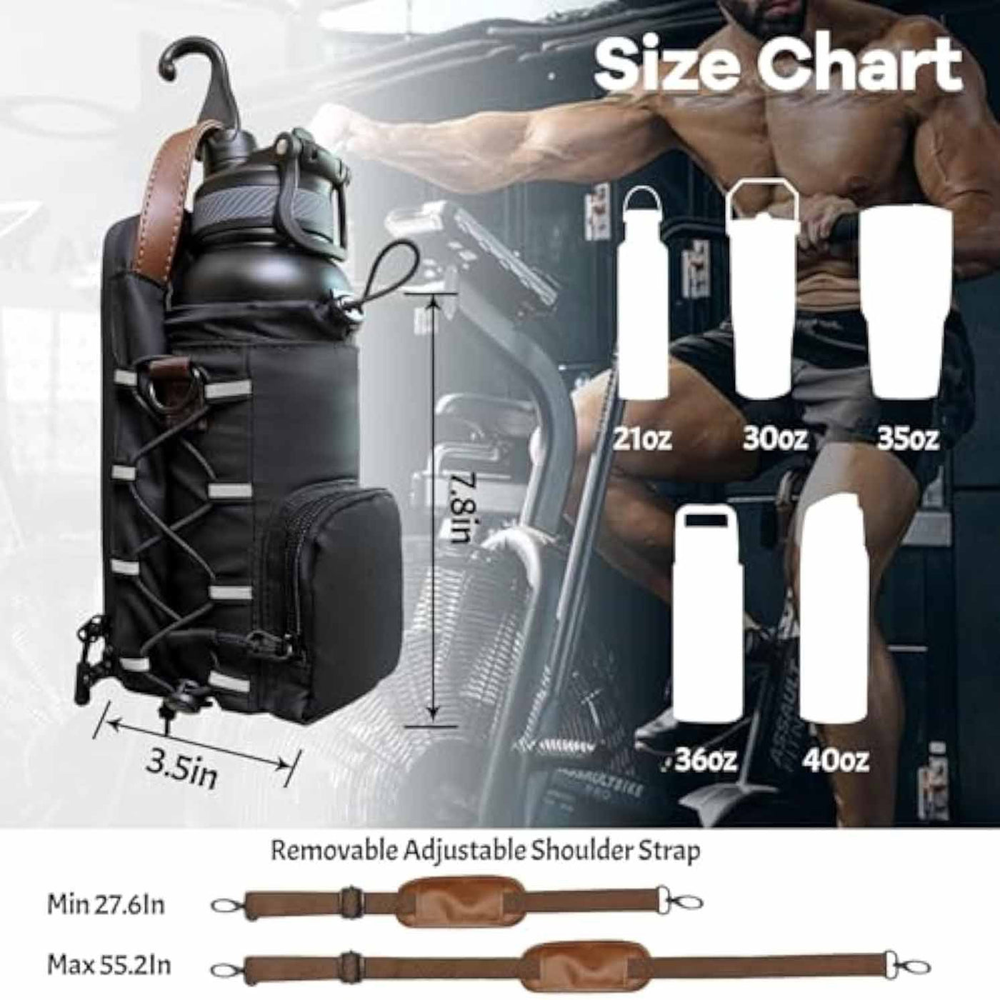 Waterproof Gym Water Bottle Rack Fitness Portable Weekend Fitness.