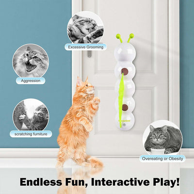 Teasing Cat Toy Automatic Pes Toy With Tail Motion Activated Kitten Rechargeable Smart Interactive Cat Toy