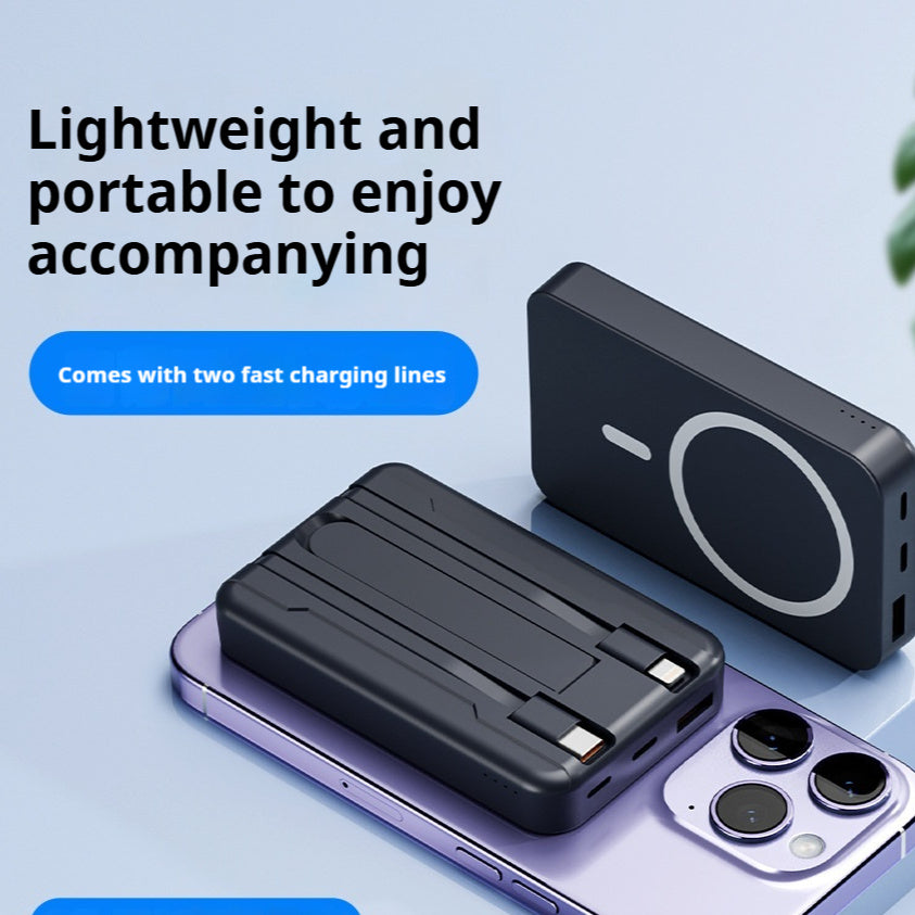 Power Bank with Cable Fast Charge Portable Wireless.