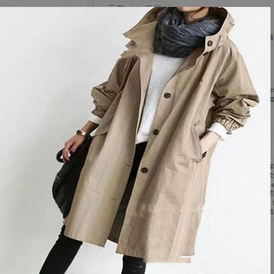 Windbreaker Jacket Loose Button