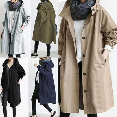 Windbreaker Jacket Loose Button