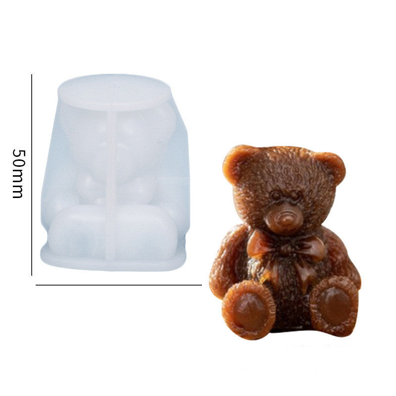 Silicone Mold Bear Shape Ice Cube Maker.