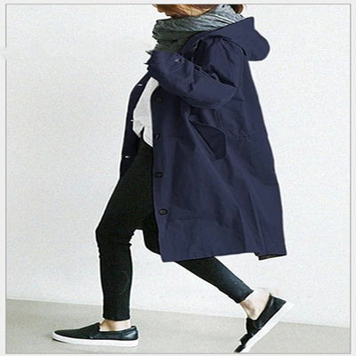 Windbreaker Jacket Loose Button
