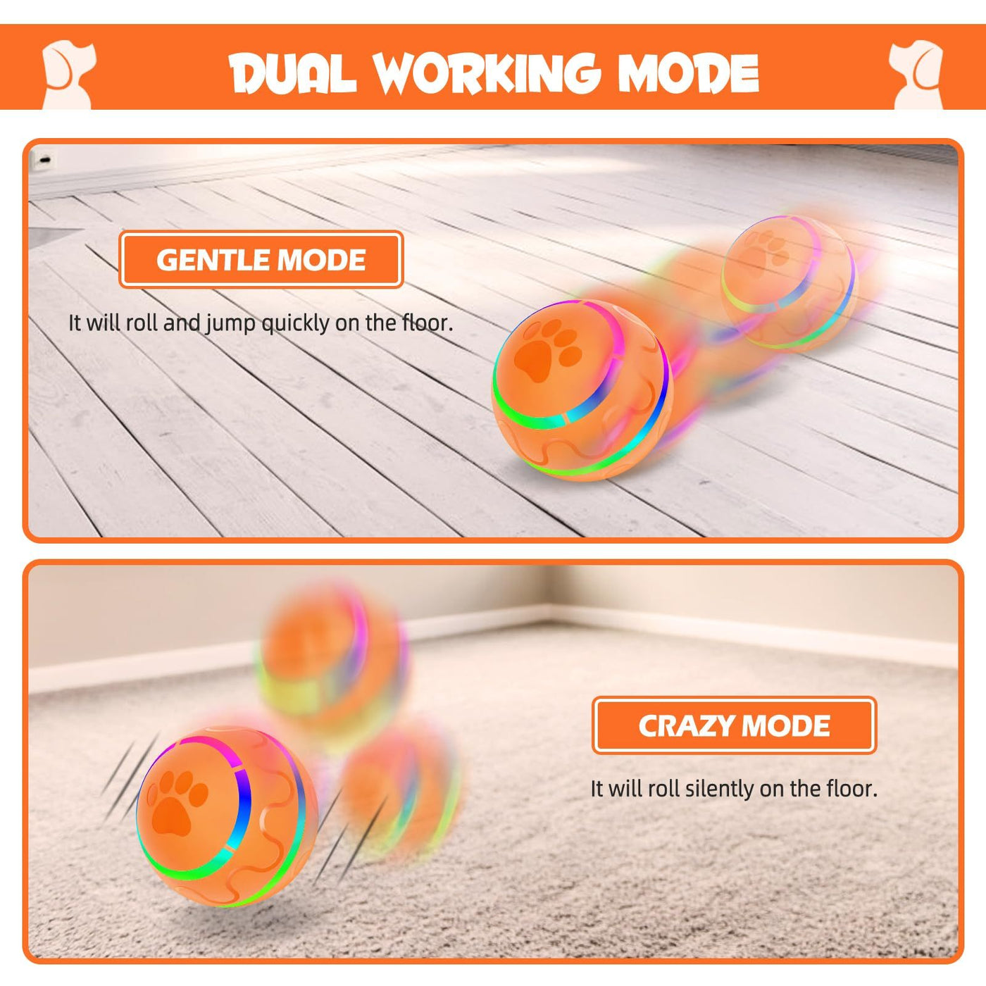 Orange Toy Ball Automatic Version