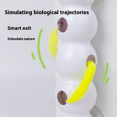 Teasing Cat Toy Automatic Pes Toy With Tail Motion Activated Kitten Rechargeable Smart Interactive Cat Toy